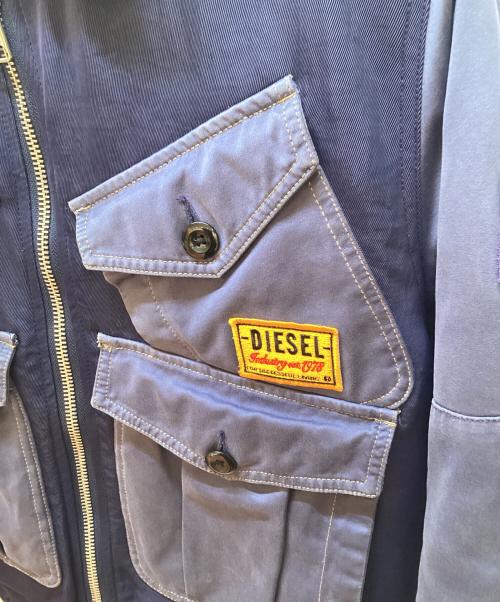 DIESEL（ディーゼル）DIESEL (ディーゼル) 中綿ブルゾン ネイビー サイズ:Sの古着・服飾アイテム