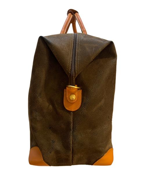 Bric's（ブリックス）Bric's (ブリックス) ボストンバッグ グレー×ブラウンの古着・服飾アイテム