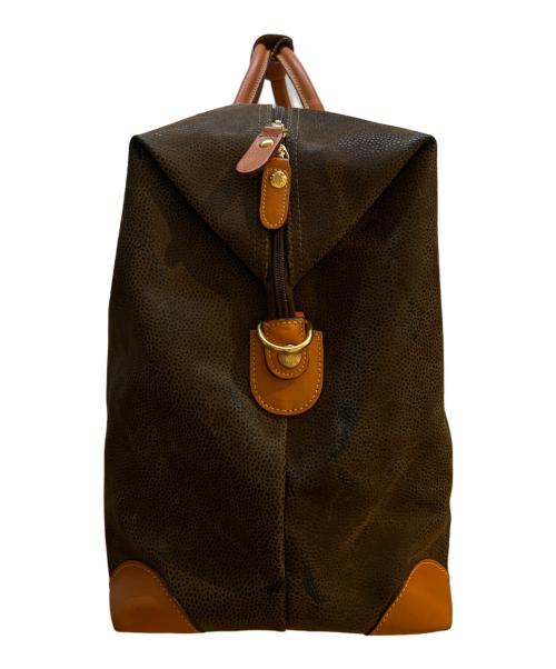 Bric's（ブリックス）Bric's (ブリックス) ボストンバッグ グレー×ブラウンの古着・服飾アイテム