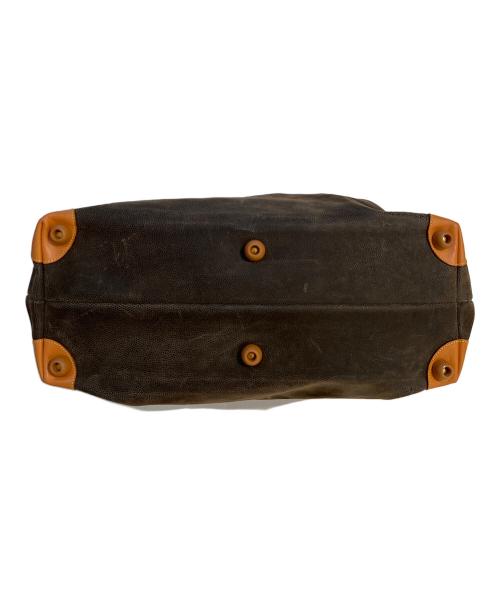 Bric's（ブリックス）Bric's (ブリックス) ボストンバッグ グレー×ブラウンの古着・服飾アイテム