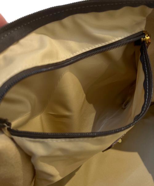 Bric's（ブリックス）Bric's (ブリックス) ボストンバッグ グレー×ブラウンの古着・服飾アイテム