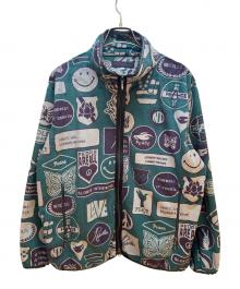 Needles sportswear（ニードルズスポーツウェア）の古着「フリースジャケット」｜グリーン×グレー