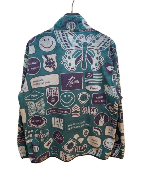 Needles sportswear（ニードルズスポーツウェア）Needles sportswear (ニードルズスポーツウェア) フリースジャケット グリーン×グレー サイズ:Sの古着・服飾アイテム