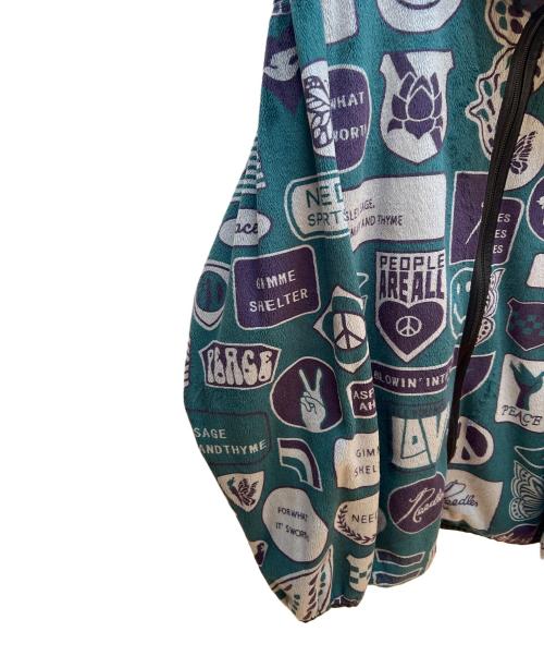 Needles sportswear（ニードルズスポーツウェア）Needles sportswear (ニードルズスポーツウェア) フリースジャケット グリーン×グレー サイズ:Sの古着・服飾アイテム