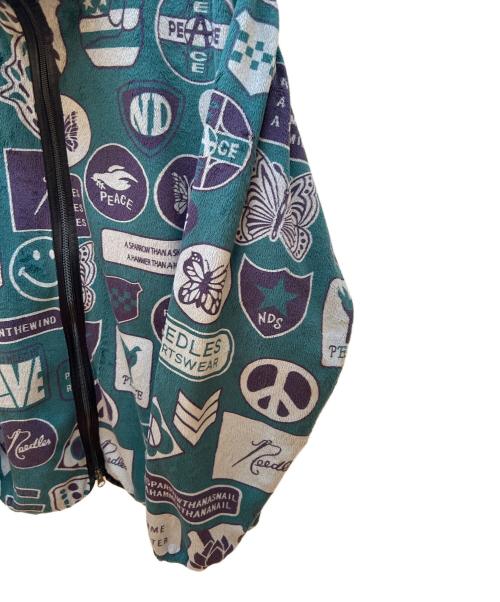 Needles sportswear（ニードルズスポーツウェア）Needles sportswear (ニードルズスポーツウェア) フリースジャケット グリーン×グレー サイズ:Sの古着・服飾アイテム