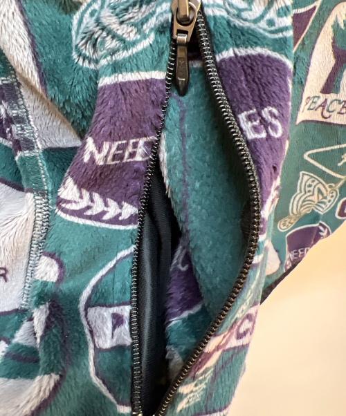 Needles sportswear（ニードルズスポーツウェア）Needles sportswear (ニードルズスポーツウェア) フリースジャケット グリーン×グレー サイズ:Sの古着・服飾アイテム