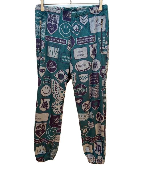 Needles sportswear（ニードルズスポーツウェア）Needles sportswear (ニードルズスポーツウェア) パンツ グリーン×グレー サイズ:Mの古着・服飾アイテム