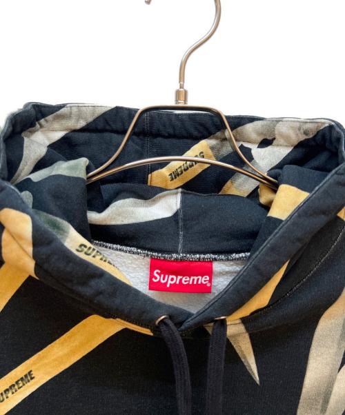 SUPREME（シュプリーム）SUPREME (シュプリーム) プルオーバーパーカー ブラック×イエロー サイズ:SIZE Mの古着・服飾アイテム
