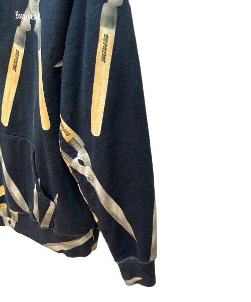 SUPREME（シュプリーム）SUPREME (シュプリーム) プルオーバーパーカー ブラック×イエロー サイズ:SIZE Mの古着・服飾アイテム