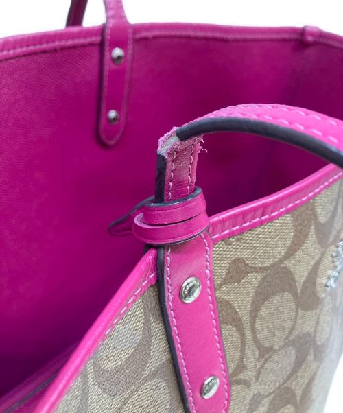 COACH（コーチ）COACH (コーチ) トートバッグ ピンクベージュの古着・服飾アイテム