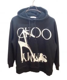 JIMMY CHOO（ジミーチュウ）の古着「プルオーバーパーカー」｜ブラック