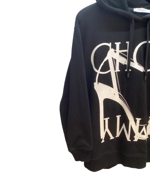 JIMMY CHOO（ジミーチュウ）JIMMY CHOO (ジミーチュウ) プルオーバーパーカー ブラック サイズ:Sの古着・服飾アイテム