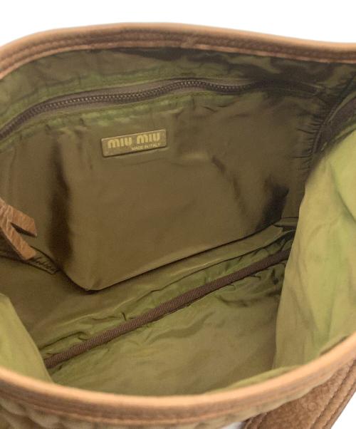 MIU MIU（ミュウミュウ）MIU MIU (ミュウミュウ) ミニバッグ カーキの古着・服飾アイテム