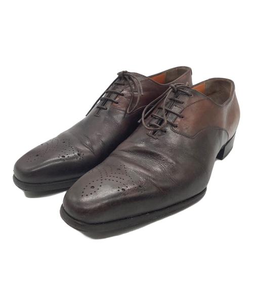 Santoni（サントーニ）Santoni (サントーニ) レザーシューズ ブラウン サイズ:38の古着・服飾アイテム