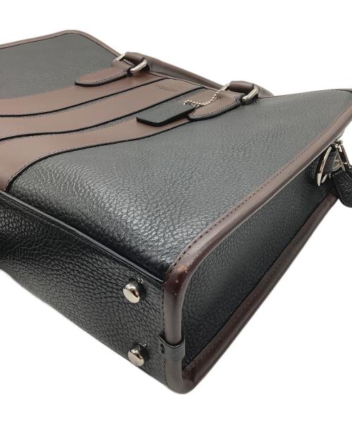 COACH（コーチ）COACH (コーチ) ビジネスバッグ ブラウン×ブラックの古着・服飾アイテム