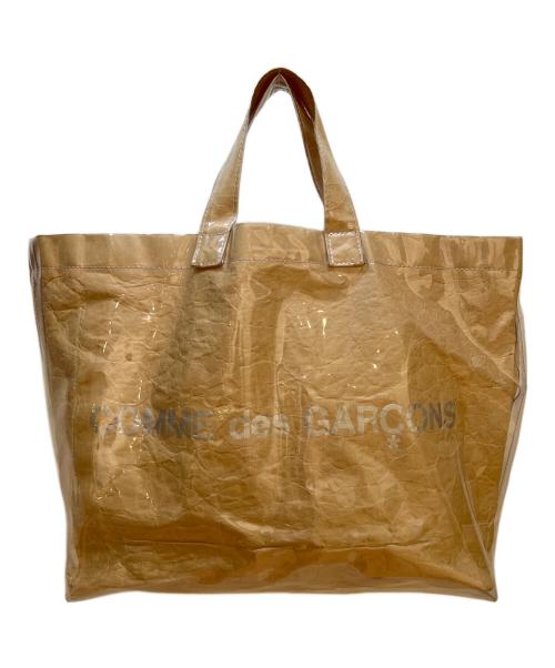 COMME des GARCONS（コムデギャルソン）COMME des GARCONS (コムデギャルソン) ビニールトートバッグ ベージュの古着・服飾アイテム