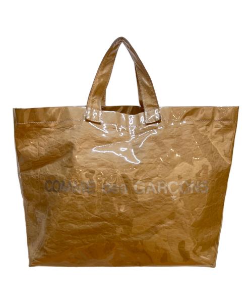 COMME des GARCONS（コムデギャルソン）COMME des GARCONS (コムデギャルソン) ビニールトートバッグ ベージュの古着・服飾アイテム