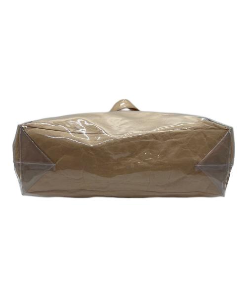 COMME des GARCONS（コムデギャルソン）COMME des GARCONS (コムデギャルソン) ビニールトートバッグ ベージュの古着・服飾アイテム