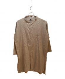 Y's（ワイズ）の古着「シャツ/LINEN WOOL SHIRT DREES/21-22AW」｜アイボリー