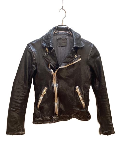 ISAMU KATAYAMA BACKLASH（イサムカタヤマ・バックラッシュ）ISAMU KATAYAMA BACKLASH (イサムカタヤマ・バックラッシュ) ダブルライダースジャケット ブラック サイズ:Ｓの古着・服飾アイテム