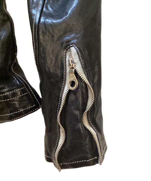 ISAMU KATAYAMA BACKLASH（イサムカタヤマ・バックラッシュ）ISAMU KATAYAMA BACKLASH (イサムカタヤマ・バックラッシュ) ダブルライダースジャケット ブラック サイズ:Ｓの古着・服飾アイテム