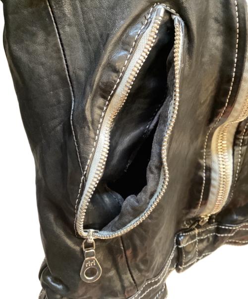 ISAMU KATAYAMA BACKLASH（イサムカタヤマ・バックラッシュ）ISAMU KATAYAMA BACKLASH (イサムカタヤマ・バックラッシュ) ダブルライダースジャケット ブラック サイズ:Ｓの古着・服飾アイテム