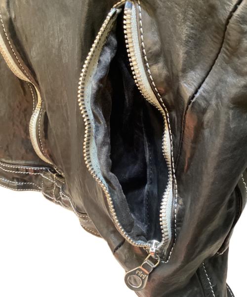 ISAMU KATAYAMA BACKLASH（イサムカタヤマ・バックラッシュ）ISAMU KATAYAMA BACKLASH (イサムカタヤマ・バックラッシュ) ダブルライダースジャケット ブラック サイズ:Ｓの古着・服飾アイテム