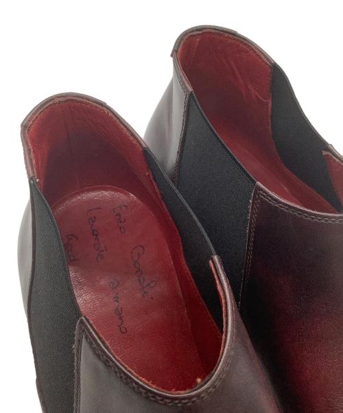 ENZO BONAFE（エンツォボナフェ）ENZO BONAFE (エンツォボナフェ) サイドゴアシューズ レッド サイズ:7 1/2の古着・服飾アイテム