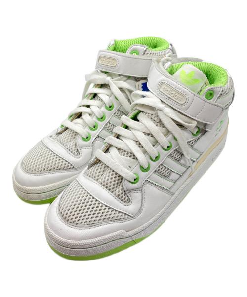 adidas（アディダス）adidas (アディダス) FRM MID BEACH ホワイト×グリーン サイズ:28cm 未使用品の古着・服飾アイテム