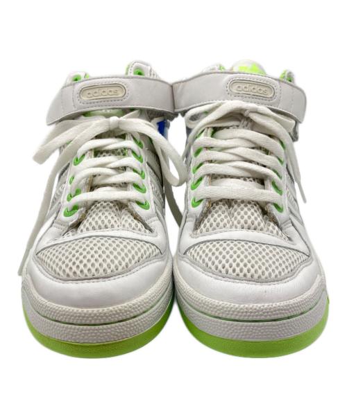 adidas（アディダス）adidas (アディダス) FRM MID BEACH ホワイト×グリーン サイズ:28cm 未使用品の古着・服飾アイテム