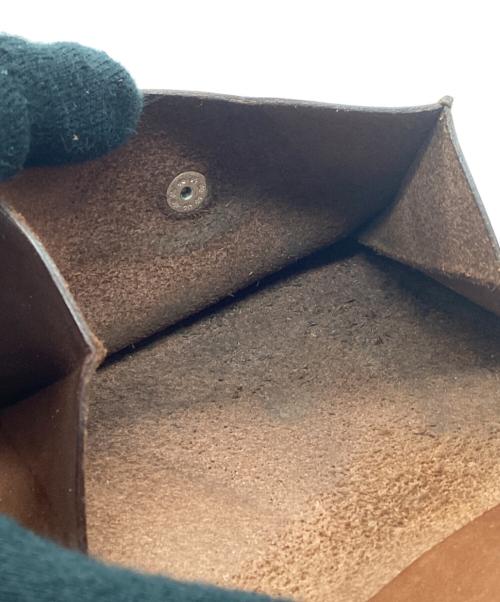 CENTINELA（センチネラ）CENTINELA (センチネラ) 2つ折り財布 レッド×ブラウンの古着・服飾アイテム