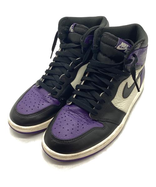 NIKE（ナイキ）NIKE (ナイキ) Nike Air Jordan 1 Retro High OG パープル×ブラック サイズ:27cmの古着・服飾アイテム