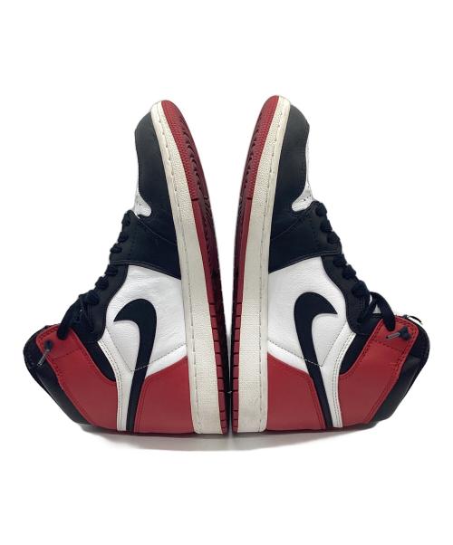 NIKE（ナイキ）NIKE (ナイキ) Air Jordan 1 Retro High OG ブラックトゥ レッド×ブラック サイズ:27cmの古着・服飾アイテム