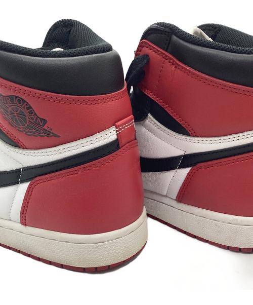NIKE（ナイキ）NIKE (ナイキ) Air Jordan 1 Retro High OG ブラックトゥ レッド×ブラック サイズ:27cmの古着・服飾アイテム