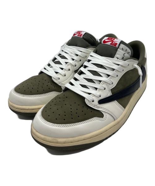 NIKE（ナイキ）NIKE (ナイキ) TRAVIS SCOTT (トラヴィス・スコット) スニーカー グリーン×アイボリー サイズ:27cmの古着・服飾アイテム