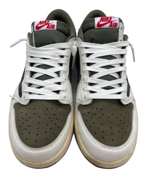 NIKE（ナイキ）NIKE (ナイキ) TRAVIS SCOTT (トラヴィス・スコット) スニーカー グリーン×アイボリー サイズ:27cmの古着・服飾アイテム