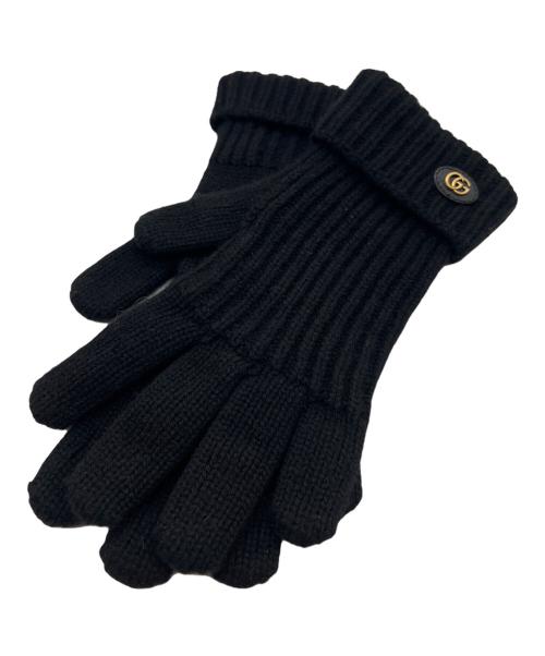 GUCCI（グッチ）GUCCI (グッチ) 手袋/カシミヤ ブラックの古着・服飾アイテム