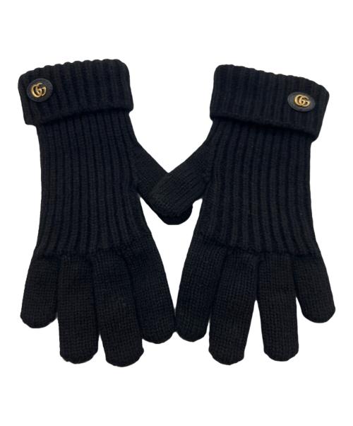 GUCCI（グッチ）GUCCI (グッチ) 手袋/カシミヤ ブラックの古着・服飾アイテム