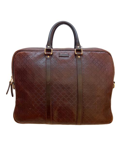 GUCCI（グッチ）GUCCI (グッチ) ブリーフケース ブラウンの古着・服飾アイテム