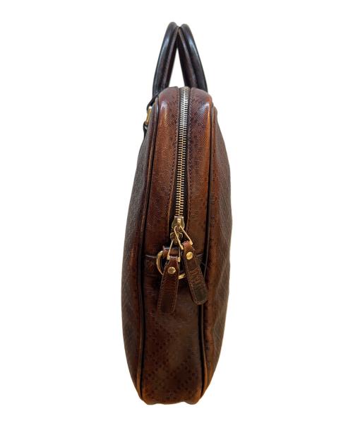 GUCCI（グッチ）GUCCI (グッチ) ブリーフケース ブラウンの古着・服飾アイテム