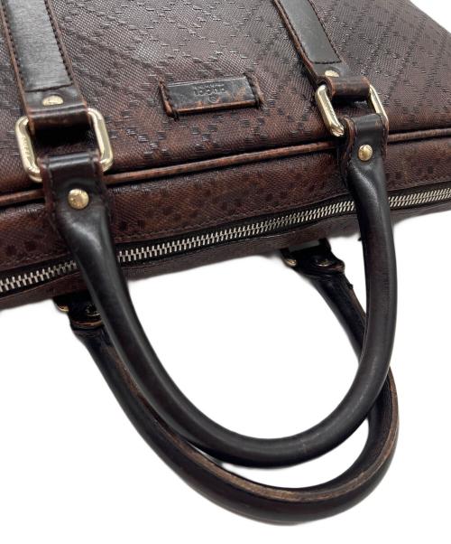 GUCCI（グッチ）GUCCI (グッチ) ブリーフケース ブラウンの古着・服飾アイテム