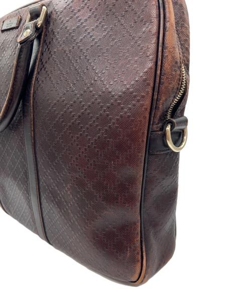 GUCCI（グッチ）GUCCI (グッチ) ブリーフケース ブラウンの古着・服飾アイテム