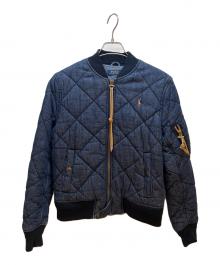 POLO RALPH LAUREN（ポロ・ラルフローレン）の古着「デニムMA-1ジャケット」｜インディゴ