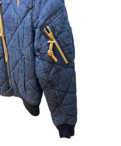 POLO RALPH LAUREN（ポロ・ラルフローレン）POLO RALPH LAUREN (ポロ・ラルフローレン) デニムMA-1ジャケット インディゴ サイズ:XSの古着・服飾アイテム