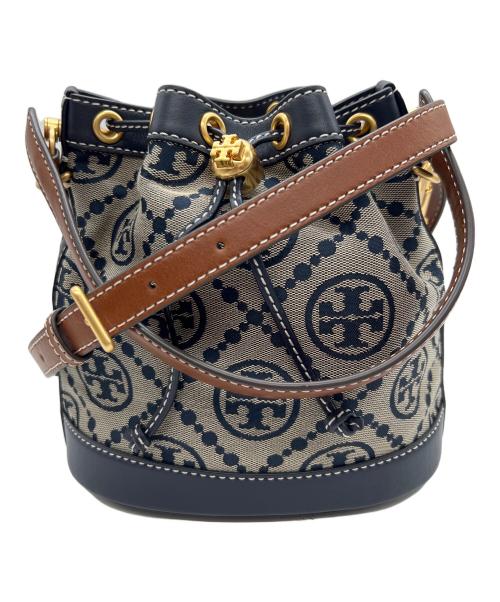 TORY BURCH（トリーバーチ）TORY BURCH (トリーバーチ) ショルダーバッグ ネイビー×グレーの古着・服飾アイテム