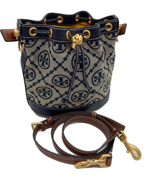 TORY BURCH（トリーバーチ）TORY BURCH (トリーバーチ) ショルダーバッグ ネイビー×グレーの古着・服飾アイテム