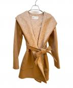 TORY BURCHトリーバーチ）の古着「フードウールコート」｜ベージュ