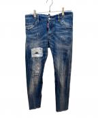 DSQUARED2ディースクエアード）の古着「ダメージデニムパンツ」｜インディゴ