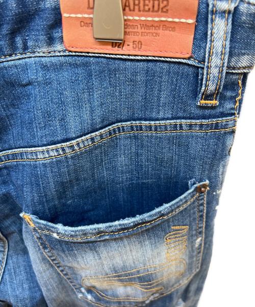 DSQUARED2（ディースクエアード）DSQUARED2 (ディースクエアード) ダメージデニムパンツ インディゴ サイズ:46の古着・服飾アイテム