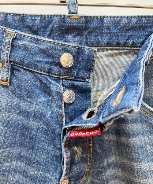 DSQUARED2（ディースクエアード）DSQUARED2 (ディースクエアード) ダメージデニムパンツ インディゴ サイズ:44の古着・服飾アイテム